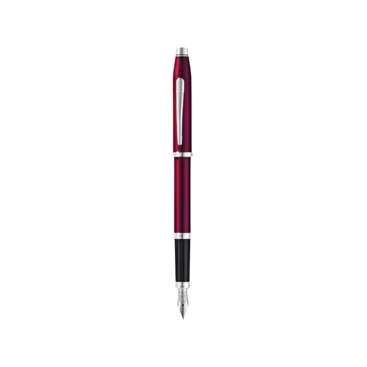 Cross Century II Fountain Pen in Translucent Plum Lacquer — Cross fountain pen — precision nib writing instrument, at Cityluxe Singapore stationery store