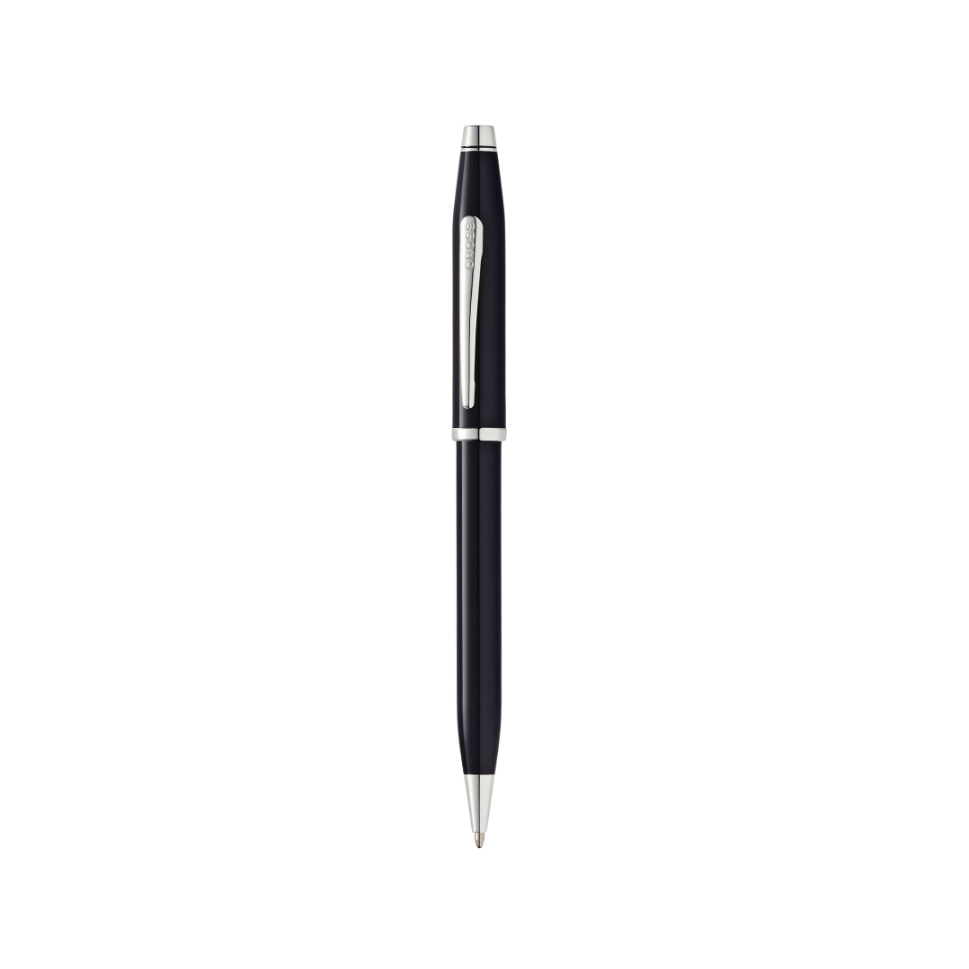 Cross Century II Black Lacquer Ballpoint Pen — Cross ballpoint pen — reliable smooth-writing everyday pen, at Cityluxe Singapore