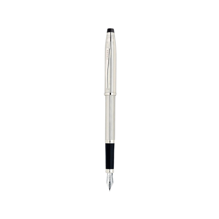 Cross Century II Fountain Pen in Sterling Silver — Cross fountain pen — precision nib writing instrument, at Cityluxe Singapore stationery store