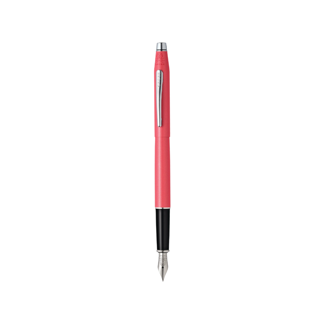 Cross Classic Century Coral Pearlescent Lacquer Fountain Pen — Cross fountain pen — precision nib writing instrument, at Cityluxe Singapore stationery store