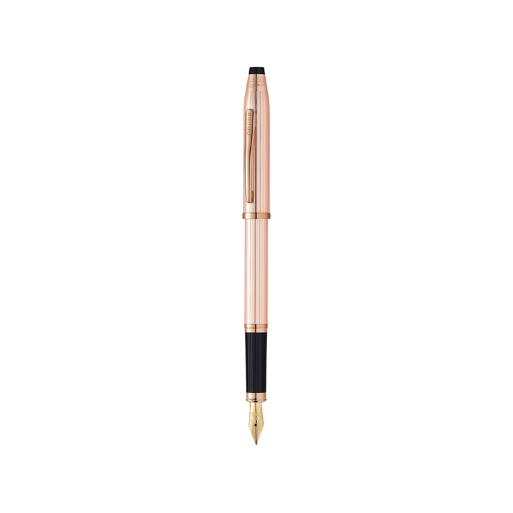 Cross Century II Fountain Pen in 14k Rose Gold — Cross fountain pen — precision nib writing instrument, at Cityluxe Singapore stationery store