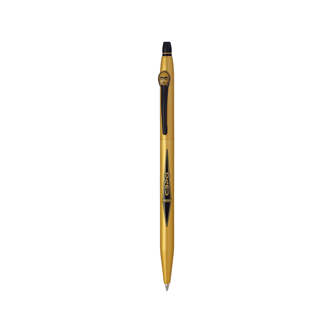 Cross Click Star Wars C-3PO Rollerball Pen — Cross rollerball pen — fluid gel ink writing instrument, at Cityluxe Singapore