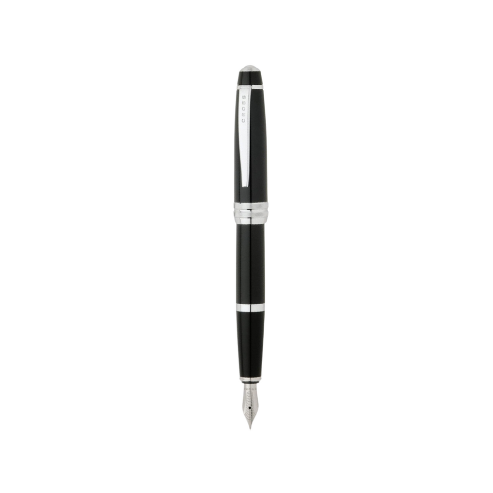 Cross Bailey Fountain Pen in Black Lacquer (Medium) — Cross fountain pen — precision nib writing instrument, at Cityluxe Singapore stationery store