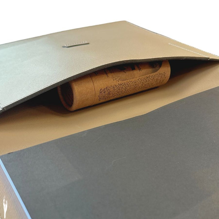 InTempo A4 Pad Cover with Closure — flat lay