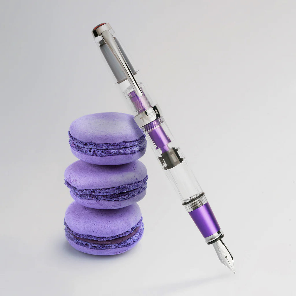 TWSBI Diamond Mini AL Fountain Pen - Grape — flat lay