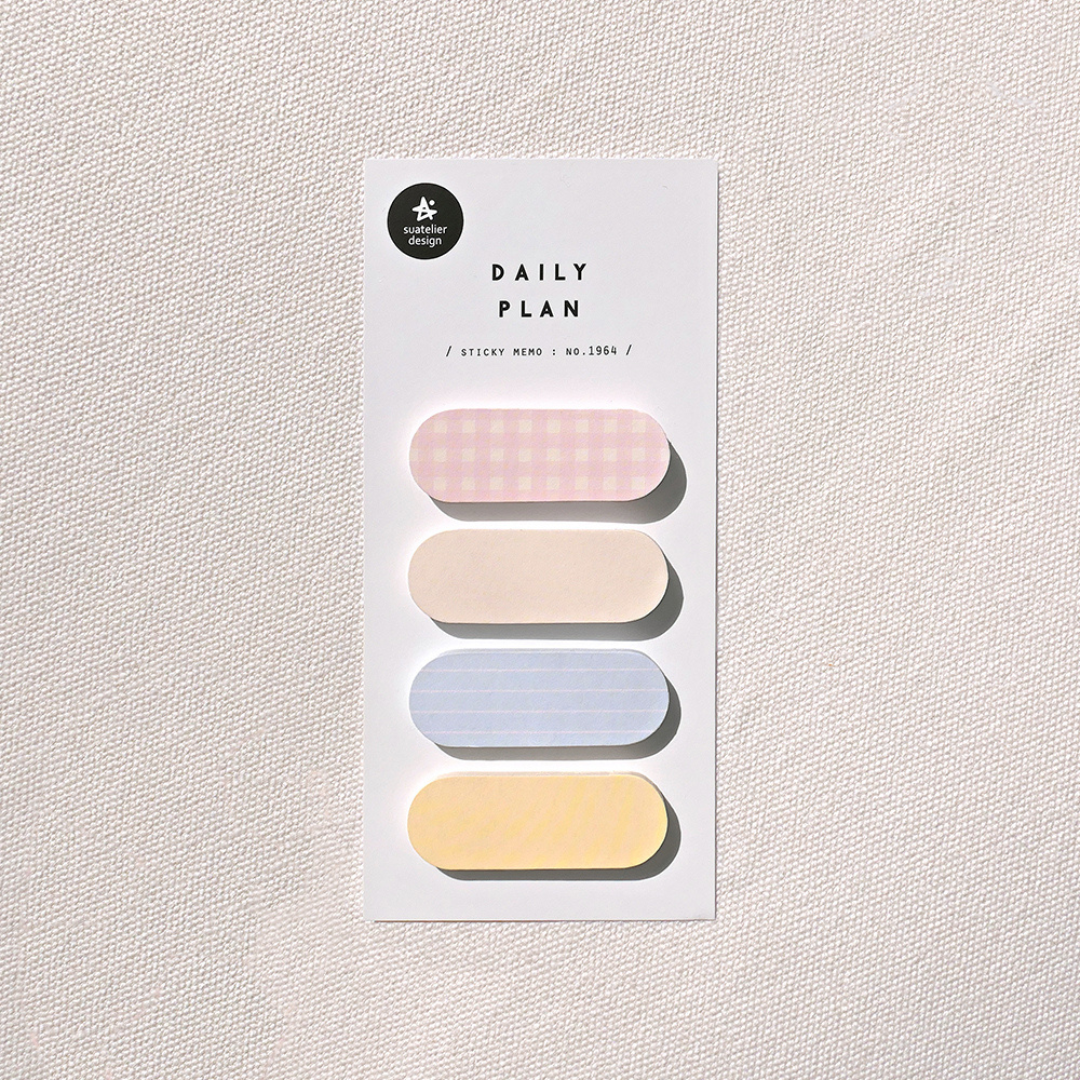 Suatelier Daily Plan Sticky Memo - .50 Pastel Grid (4) — side view