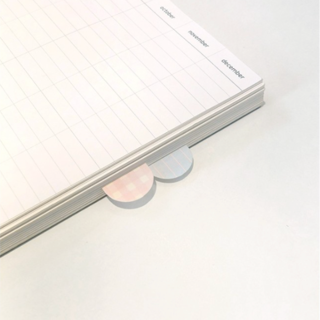 Suatelier Daily Plan Sticky Memo - .50 Pastel Grid (4) — flat lay