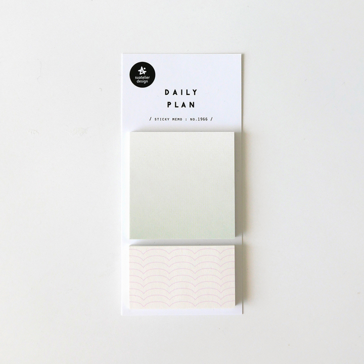 Suatelier Daily Plan Sticky Memo - .52 Gradation Green (2) — side view