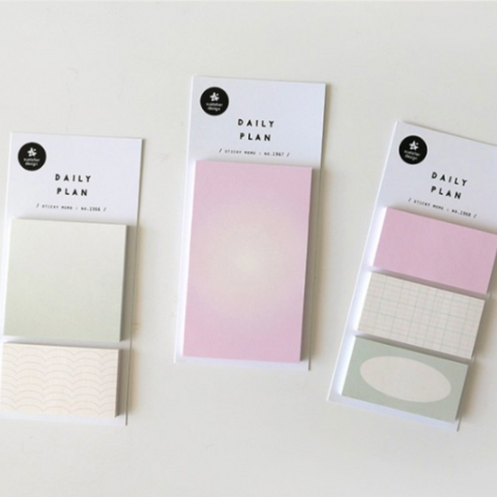 Suatelier Daily Plan Sticky Memo - .52 Gradation Green (2) — detail view