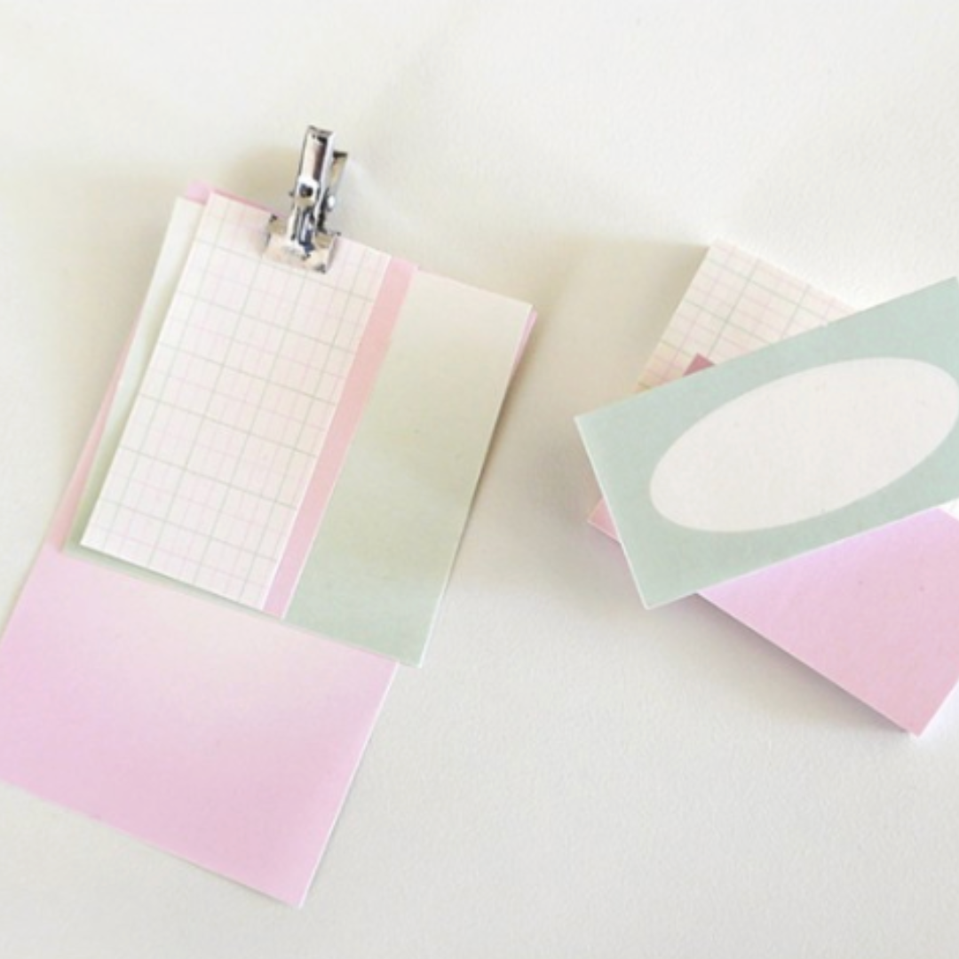 Suatelier Daily Plan Sticky Memo - .54 Pastel Title (3) — with packaging