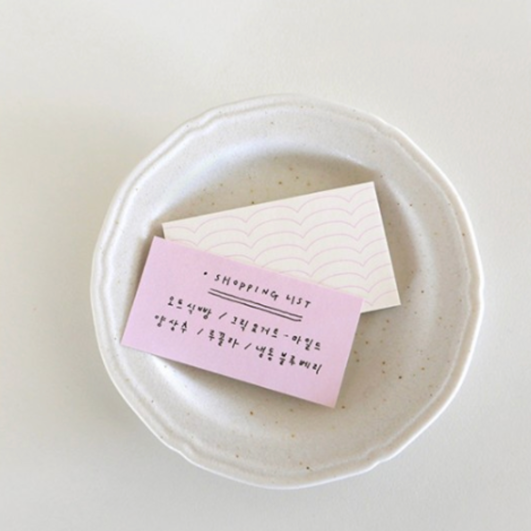 Suatelier Daily Plan Sticky Memo - .54 Pastel Title (3) — flat lay