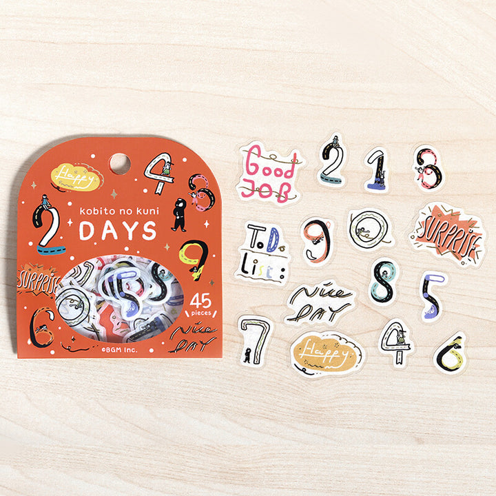 BGM Foil Stamping Flake Seal: Dwarf Country - Days — close-up