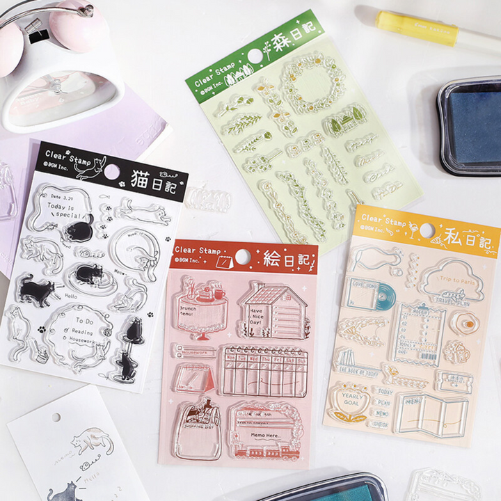BGM Clear Stamp: Diary - Forest Diary — in use