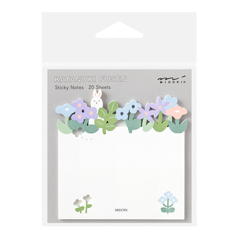 Midori Sticky Notes - Die Cutting Flower Garden — front view