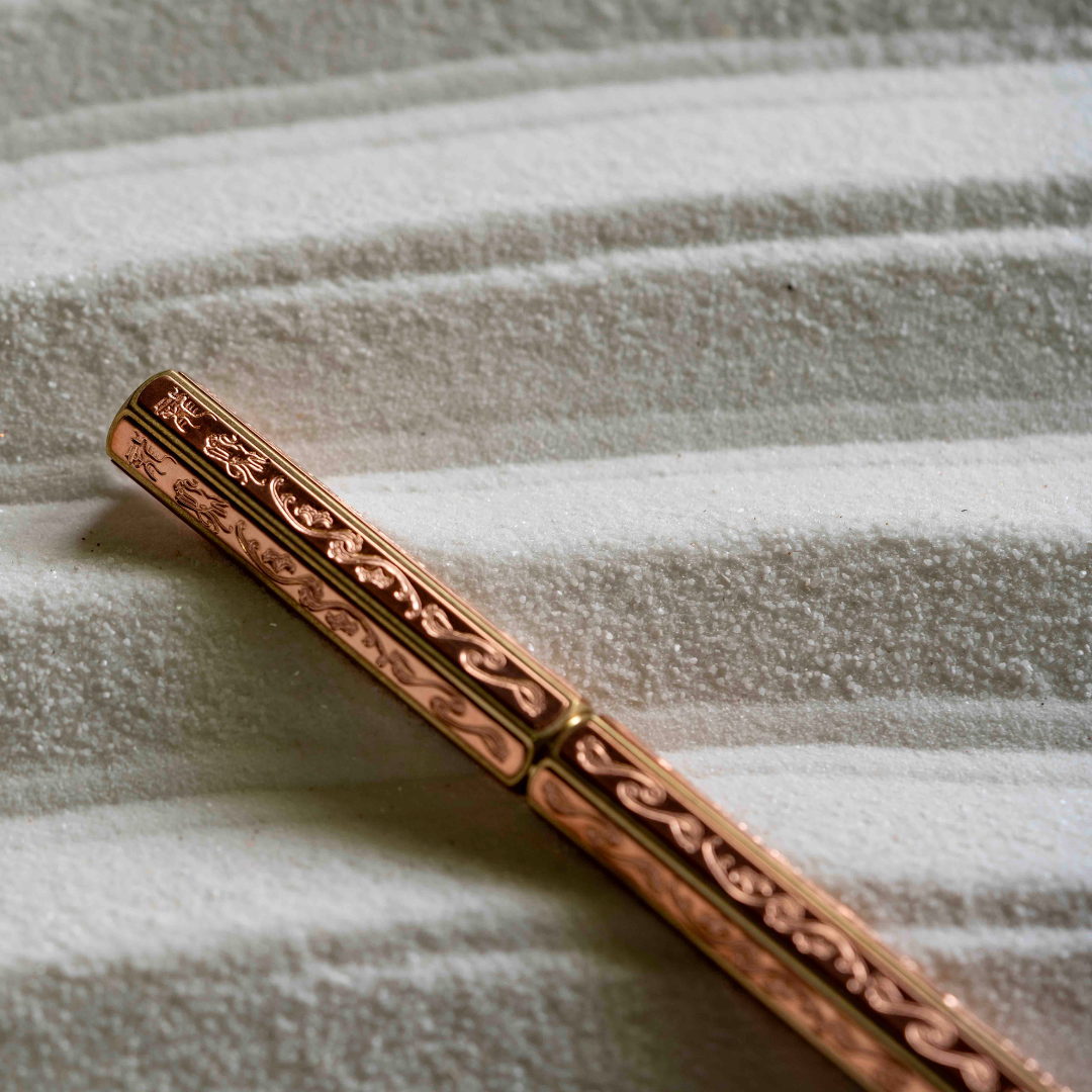 Ystudio Classic Renaissance Kazari Kanagu Rollerball Pen - Dragon [Pre-Order] — flat lay