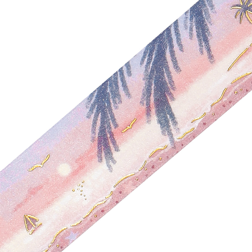 BGM Foil Stamping Masking Tape: Dreamscape - Coast — pattern detail