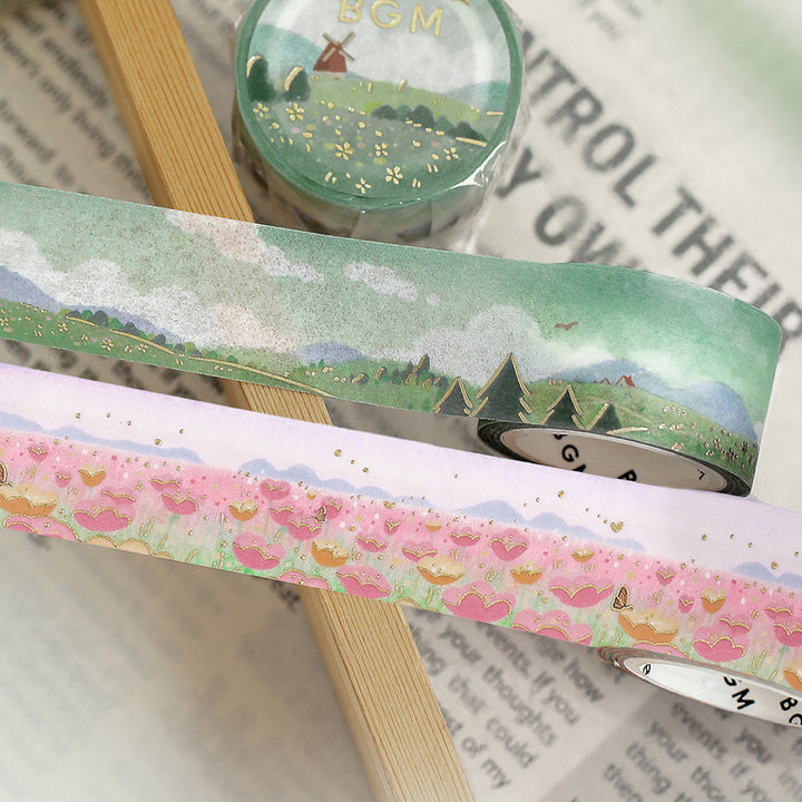 BGM Foil Stamping Masking Tape: Dreamscape - Field — colour swatch