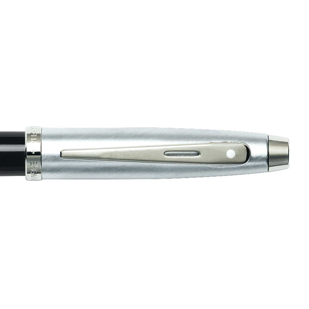 Sheaffer 100 E9313 Black and Chrome  With Chrome Trims Fountain Pen (WW30) — Sheaffer fountain pen — precision nib writing instrument, at Cityluxe Singapore stationery store