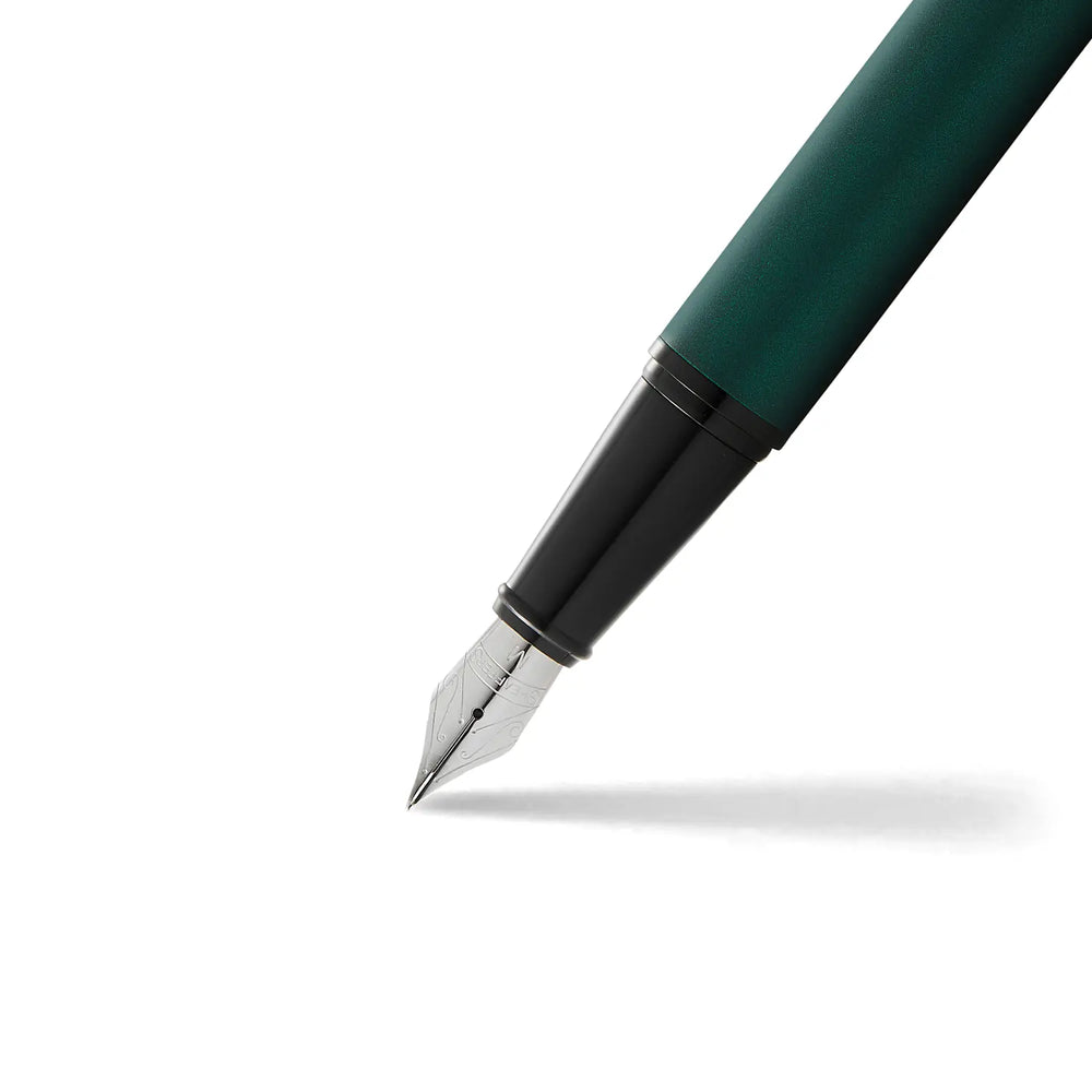Sheaffer 300 E9346 Matte Green With Black Trims Fountain Pen  (WW30) — Sheaffer fountain pen — precision nib writing instrument, at Cityluxe Singapore stationery store