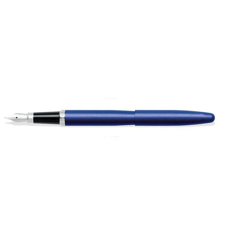 Sheaffer VFM E9401 Neon Blue Fountain Pen With Chrome Trims (WW31) — Sheaffer fountain pen — precision nib writing instrument, at Cityluxe Singapore stationery store