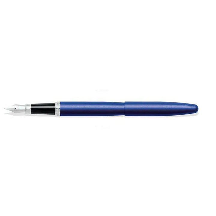 Sheaffer VFM E9401 Neon Blue Fountain Pen With Chrome Trims (WW31) — Sheaffer fountain pen — precision nib writing instrument, at Cityluxe Singapore stationery store
