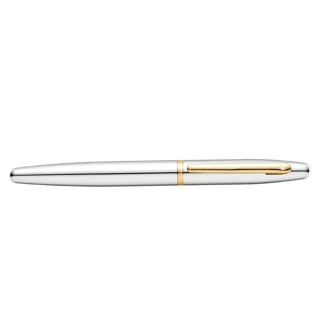 Sheaffer VFM E9422 Polished Chrome with Gold Trims Fountain Pen (WW31) — Sheaffer fountain pen — precision nib writing instrument, at Cityluxe Singapore stationery store