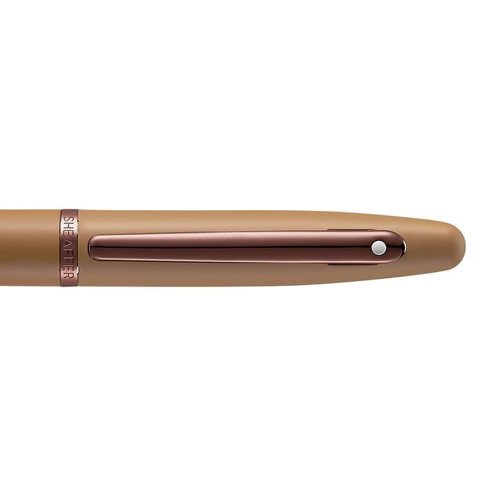 Sheaffer VFM E9428 Coffee Edition Matt Brown  With Regal Brown PVD Trims Fountain Pen (WW31 Coffee) — Sheaffer fountain pen — precision nib writing instrument, at Cityluxe Singapore stationery store