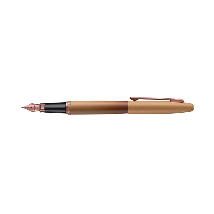 Sheaffer VFM E9428 Coffee Edition Matt Brown  With Regal Brown PVD Trims Fountain Pen (WW31 Coffee) — Sheaffer fountain pen — precision nib writing instrument, at Cityluxe Singapore stationery store