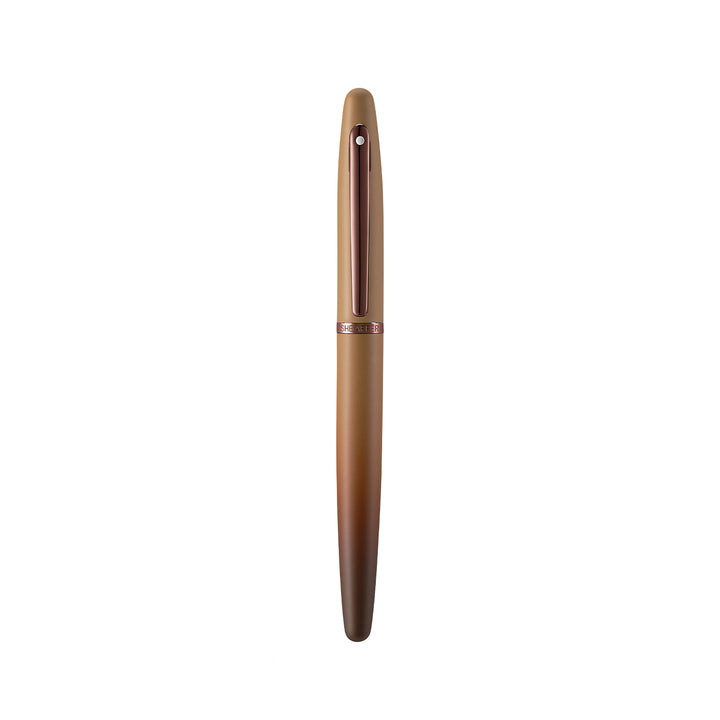 Sheaffer VFM E9428 Coffee Edition Matt Brown  With Regal Brown PVD Trims Fountain Pen (WW31 Coffee) — Sheaffer fountain pen — precision nib writing instrument, at Cityluxe Singapore stationery store