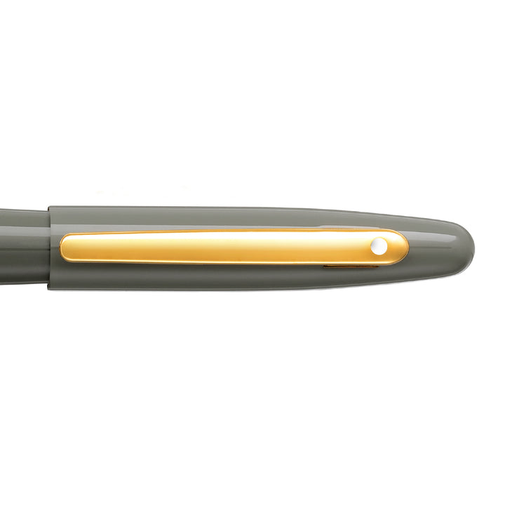 Sheaffer VFM E9427 Glossy Light Gray  With PVD Gold-Tone Trim Rollerball Pen (WW31) — Sheaffer rollerball pen — fluid gel ink writing instrument, at Cityluxe Singapore