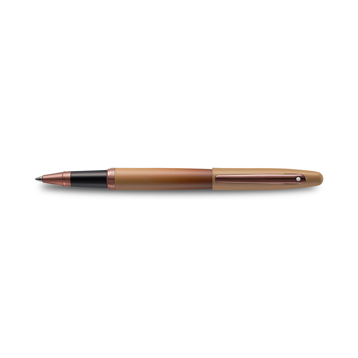 Sheaffer VFM E9428 Coffee Edition Matt Brown With Regal Brown PVD Trims Rollerball Pen (WW31 Coffee) — with packaging