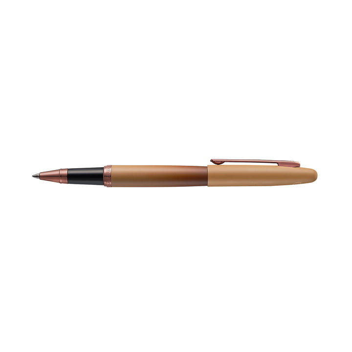 Sheaffer VFM E9428 Coffee Edition Matt Brown With Regal Brown PVD Trims Rollerball Pen (WW31 Coffee) — tip detail