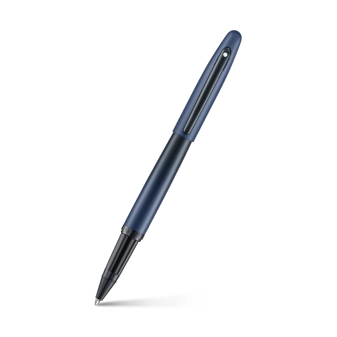 Sheaffer VFM 9429 Matt Blue  With Matt Black PVD Trims Rollerball Pen (WW31) — Sheaffer rollerball pen — fluid gel ink writing instrument, at Cityluxe Singapore