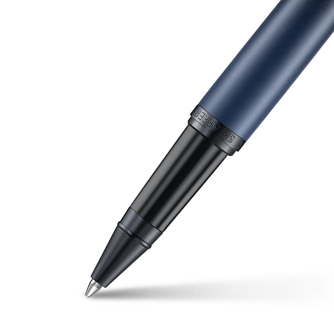 Sheaffer VFM 9429 Matt Blue  With Matt Black PVD Trims Rollerball Pen (WW31) — Sheaffer rollerball pen — fluid gel ink writing instrument, at Cityluxe Singapore