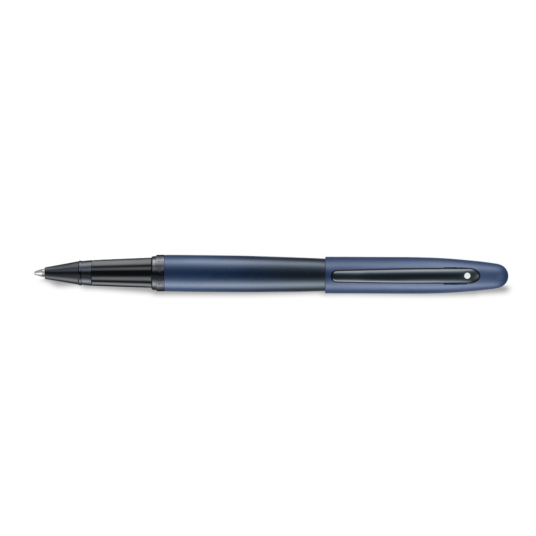 Sheaffer VFM 9429 Matt Blue  With Matt Black PVD Trims Rollerball Pen (WW31) — Sheaffer rollerball pen — fluid gel ink writing instrument, at Cityluxe Singapore