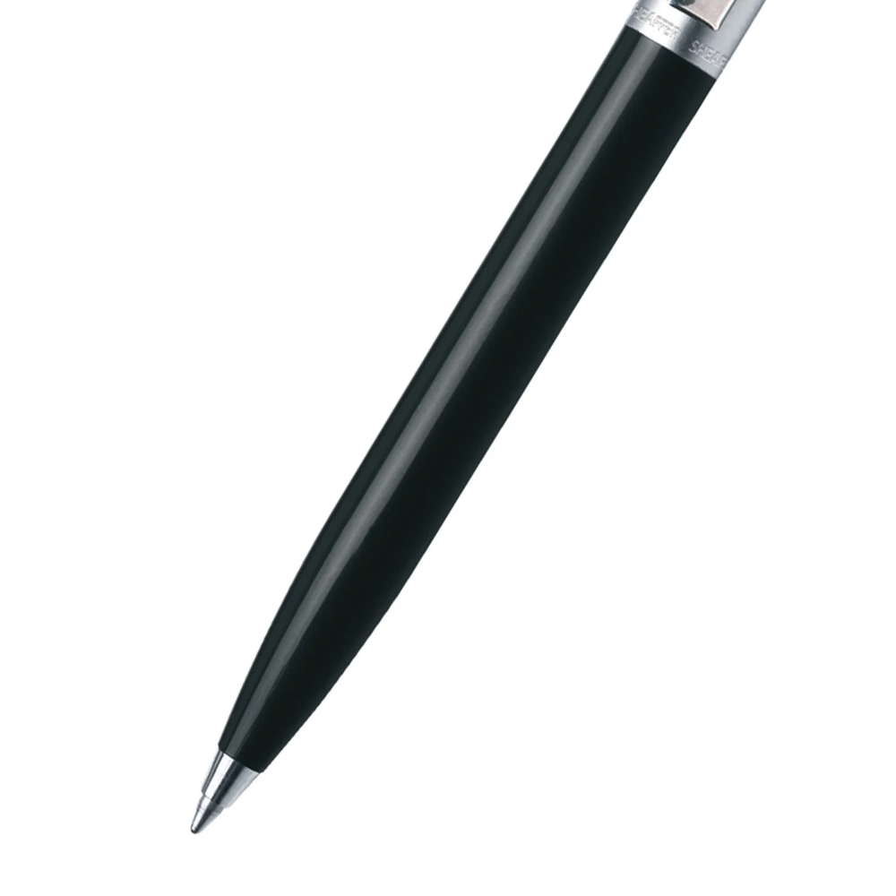 Sheaffer Sentinel Black and Chrome Ballpoint Pen With Chrome Trims (WW31) — Sheaffer ballpoint pen — reliable smooth-writing everyday pen, at Cityluxe Singapore