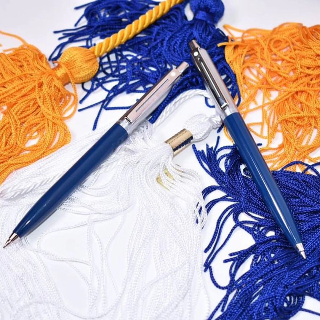 Sheaffer Sentinel Blue and Chrome Ballpoint Pen With Chrome Trims (WW31) — Sheaffer ballpoint pen — reliable smooth-writing everyday pen, at Cityluxe Singapore