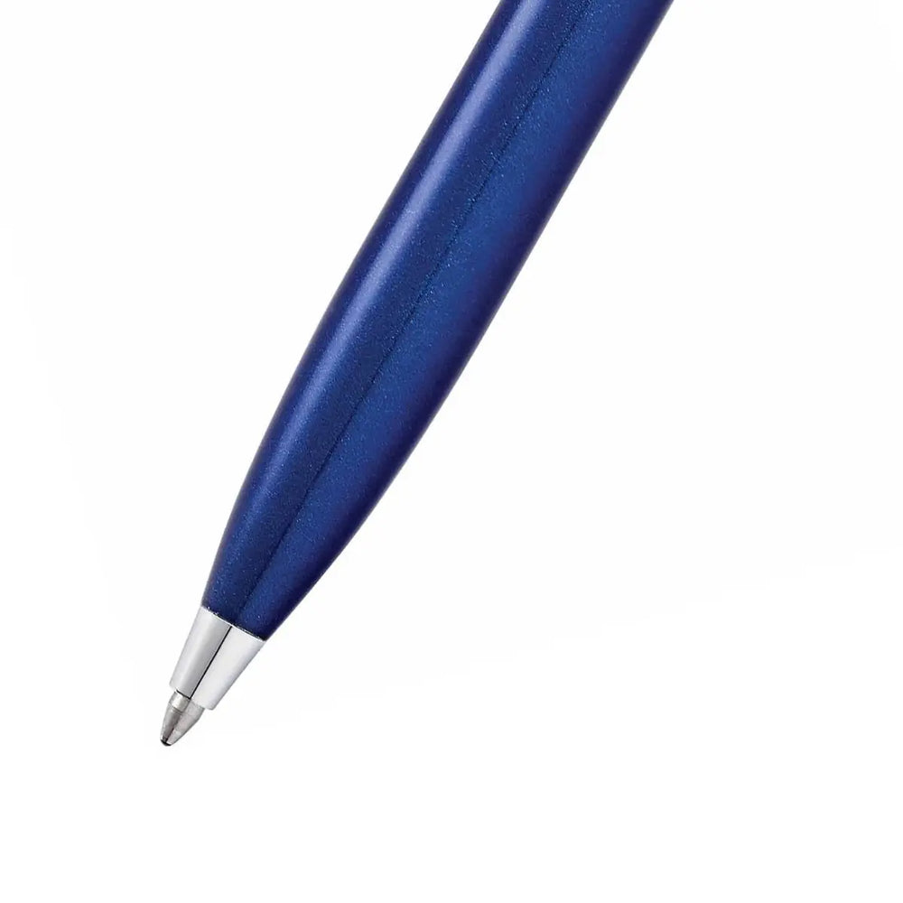 Sheaffer 100 E9339  Glossy Blue With Chrome Trims Ballpoint Pen (WW30) — Sheaffer ballpoint pen — reliable smooth-writing everyday pen, at Cityluxe Singapore