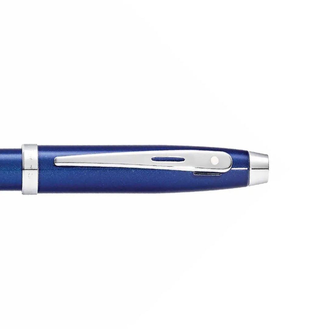 Sheaffer 100 E9339  Glossy Blue With Chrome Trims Ballpoint Pen (WW30) — Sheaffer ballpoint pen — reliable smooth-writing everyday pen, at Cityluxe Singapore