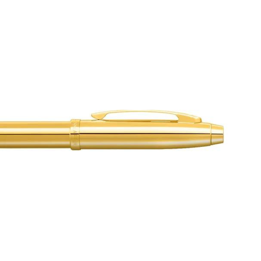 Sheaffer 100 E9372 PVD Gold With PVD Gold Trims Ballpoint Pen (WW30) — Sheaffer ballpoint pen — reliable smooth-writing everyday pen, at Cityluxe Singapore
