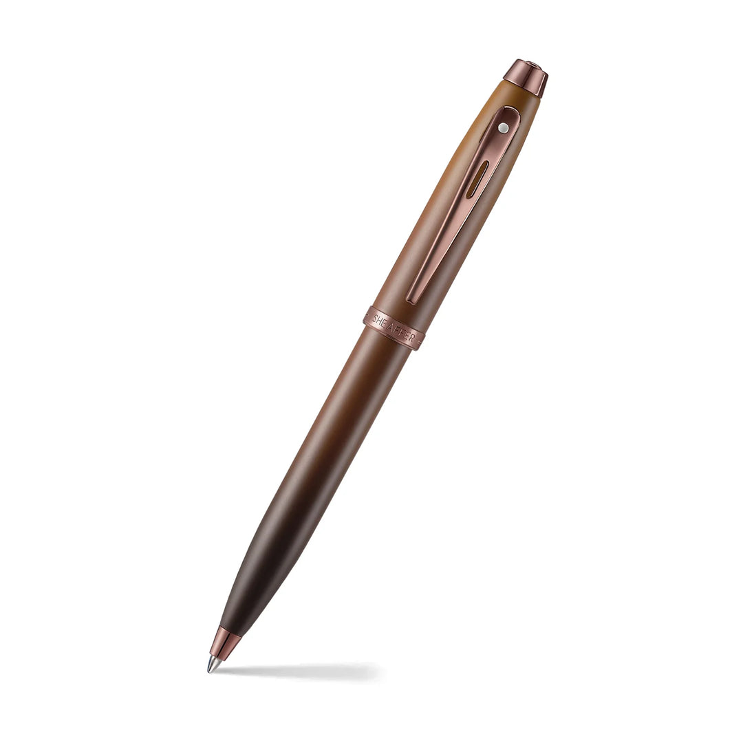 Sheaffer 100 E9374 Coffee Edition With PVD  Trims Ballpoint Pen (WW30 Coffee) — Sheaffer ballpoint pen — reliable smooth-writing everyday pen, at Cityluxe Singapore
