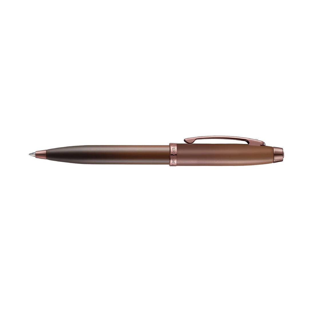 Sheaffer 100 E9374 Coffee Edition With PVD  Trims Ballpoint Pen (WW30 Coffee) — Sheaffer ballpoint pen — reliable smooth-writing everyday pen, at Cityluxe Singapore
