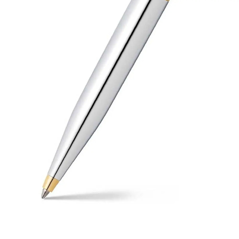 Sheaffer  VFM E9422 Polished Chrome with Gold Trims Ballpoint Pen (WW31) — Sheaffer ballpoint pen — reliable smooth-writing everyday pen, at Cityluxe Singapore