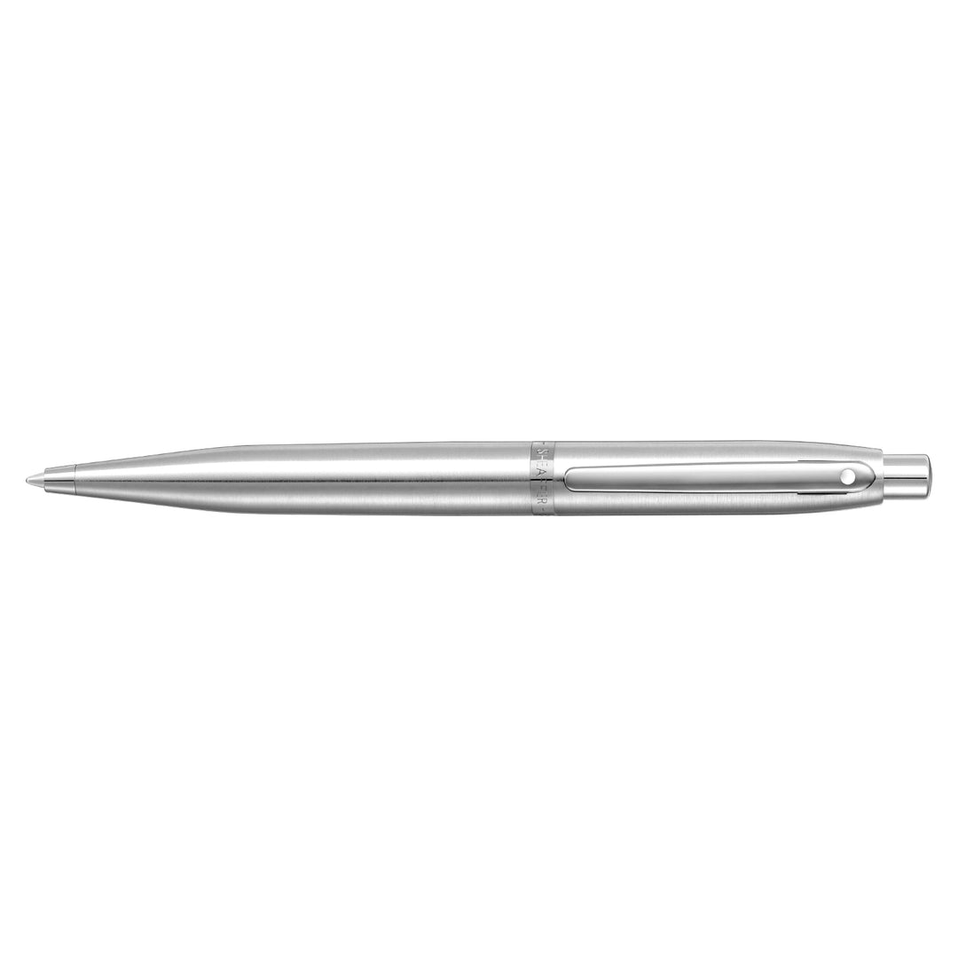 Sheaffer  VFM 9426 Brushed Chrome  With Chrome Trim Ballpoint Pen (WW31) — Sheaffer ballpoint pen — reliable smooth-writing everyday pen, at Cityluxe Singapore