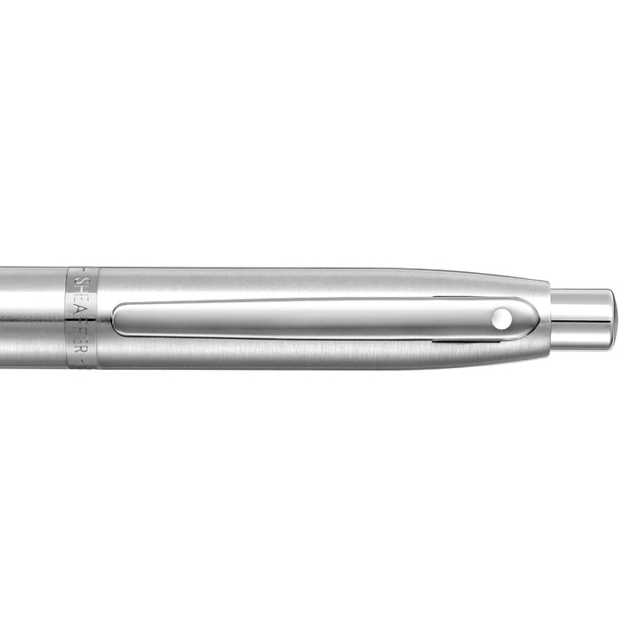 Sheaffer  VFM 9426 Brushed Chrome  With Chrome Trim Ballpoint Pen (WW31) — Sheaffer ballpoint pen — reliable smooth-writing everyday pen, at Cityluxe Singapore