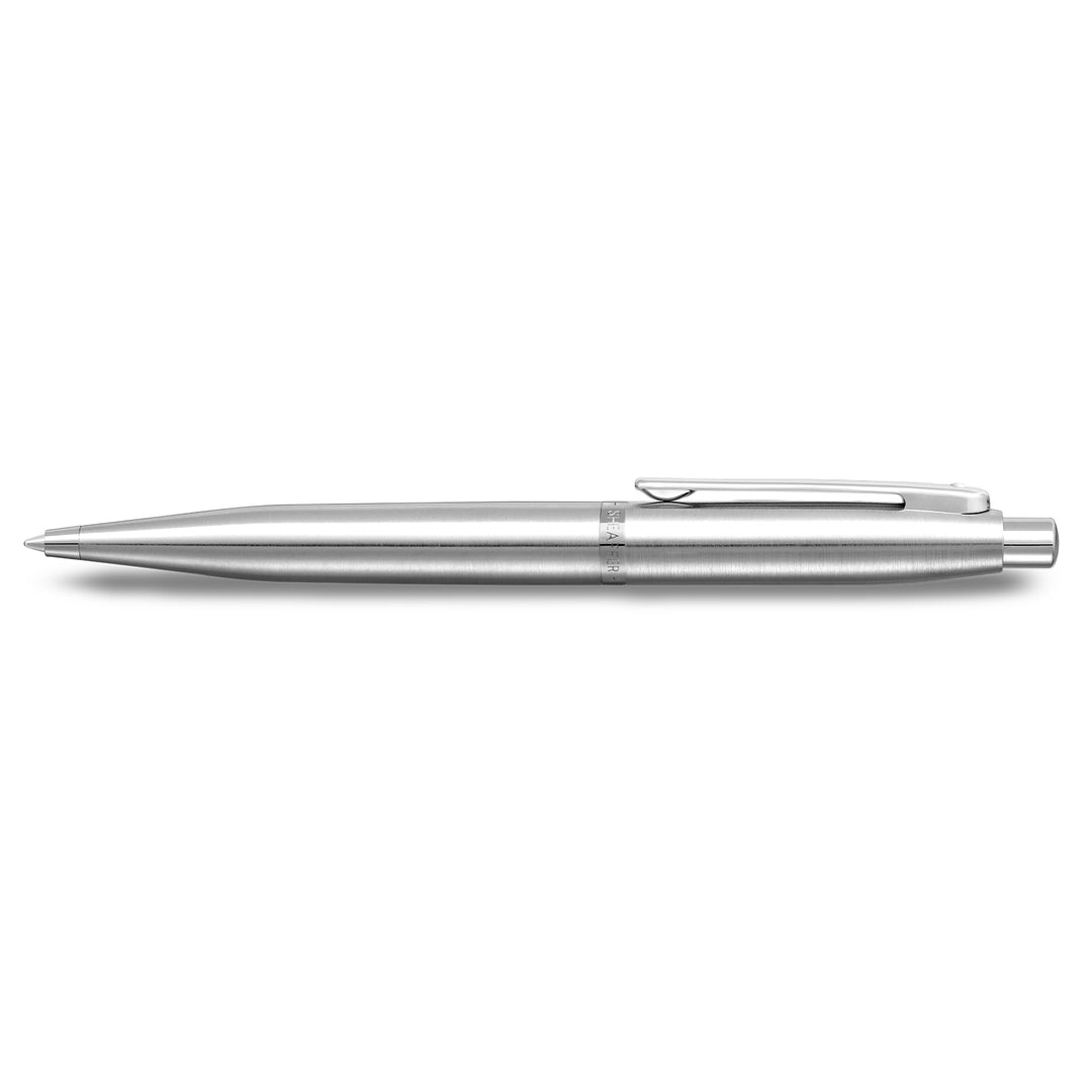 Sheaffer  VFM 9426 Brushed Chrome  With Chrome Trim Ballpoint Pen (WW31) — Sheaffer ballpoint pen — reliable smooth-writing everyday pen, at Cityluxe Singapore