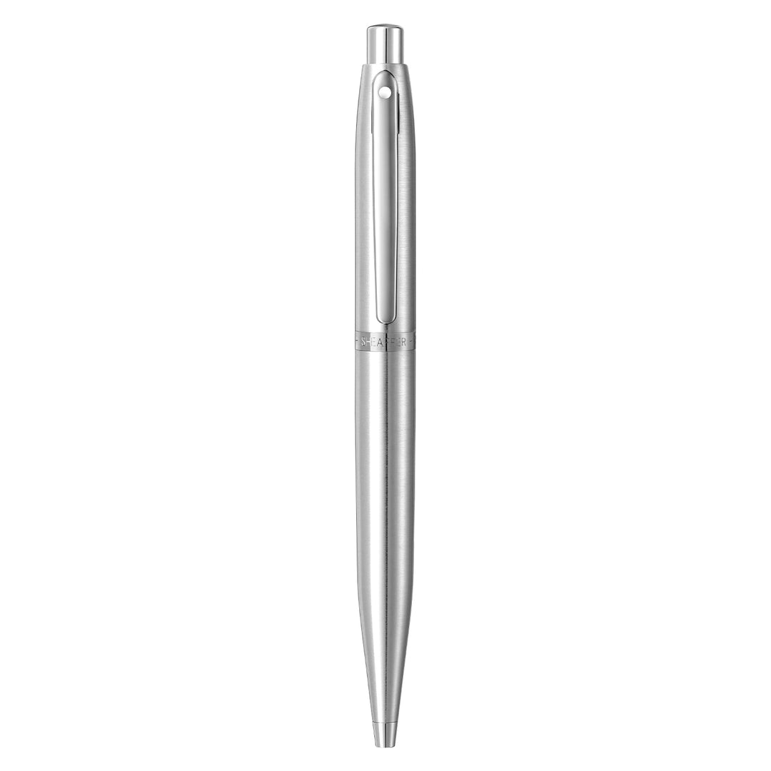 Sheaffer  VFM 9426 Brushed Chrome  With Chrome Trim Ballpoint Pen (WW31) — Sheaffer ballpoint pen — reliable smooth-writing everyday pen, at Cityluxe Singapore