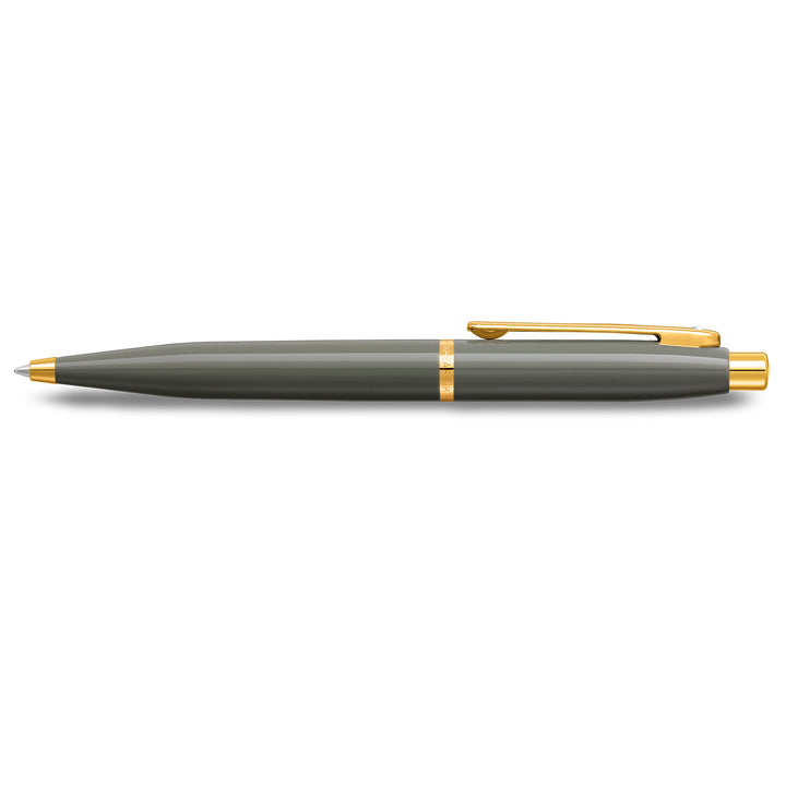 Sheaffer VFM E9427 Glossy Light Gray  With PVD Gold-Tone Trim Ballpoint Pen (WW31) — Sheaffer ballpoint pen — reliable smooth-writing everyday pen, at Cityluxe Singapore
