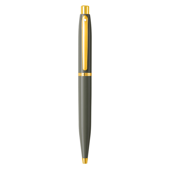Sheaffer VFM E9427 Glossy Light Gray  With PVD Gold-Tone Trim Ballpoint Pen (WW31) — Sheaffer ballpoint pen — reliable smooth-writing everyday pen, at Cityluxe Singapore