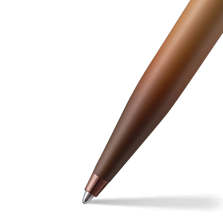 Sheaffer VFM E9428 Coffee Edition Matt Brown  With Regal Brown PVD Trims Ballpoint Pen (WW31 Coffee) — Sheaffer ballpoint pen — reliable smooth-writing everyday pen, at Cityluxe Singapore